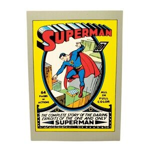VTG 1992 Impel DC Comics SUPERMAN Classic Cover Superman 1 Card 177 1992 Serie 1